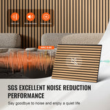 Audio Accessories: VEVOR Wood Slat Acoustic Panels 23.6 x 47.2 inch for Modern Wall Decor Light Oak