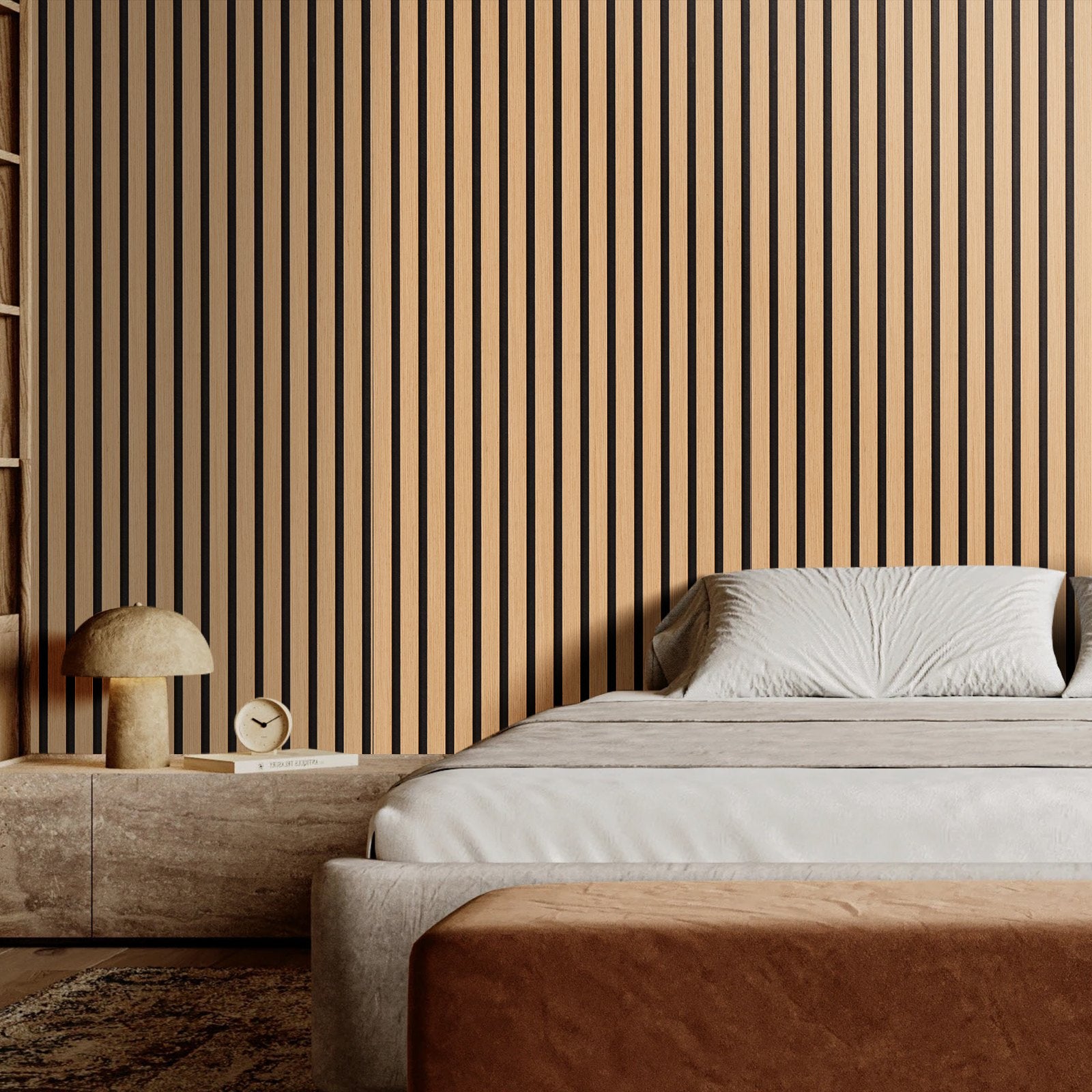 Audio Accessories: VEVOR Wood Slat Acoustic Panels 23.6 x 47.2 inch for Modern Wall Decor Light Oak