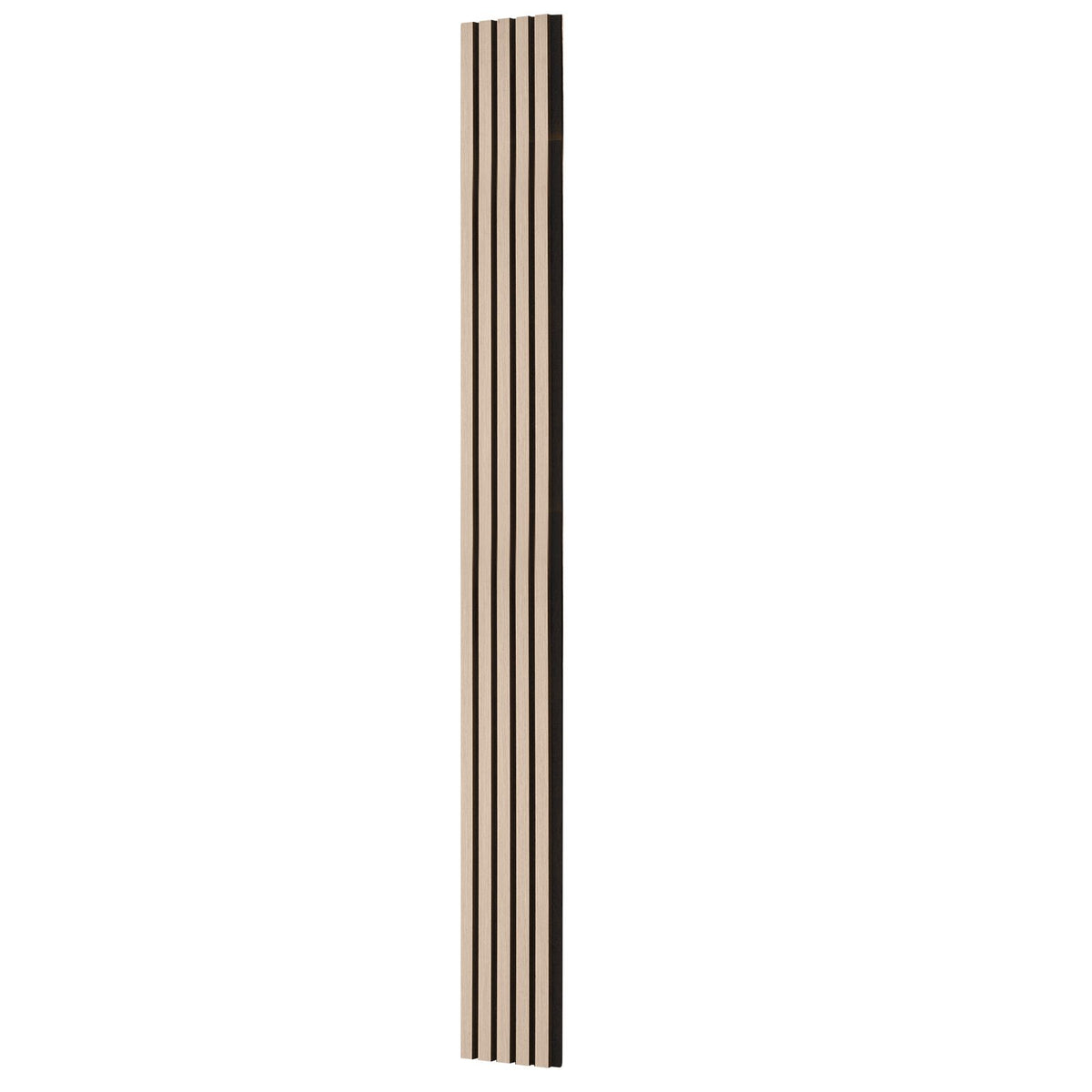 Wood Slat Acoustic Panels, 7.9 x 94.5 inch, MDF Accent Wooden Wall Panels for Modern Interior Wall Decor, Faux Wood Wall Board Panels for Noise Reduction, Silver Wood