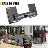 Automotive Parts: VEVOR Universal Skid Steer Mount Plate 6.35mm Thick Skid Steer Plate Attachment1360.78kgWeight Capacity Quick Attach Mount Plate Steel Adapter Loader Easy to Weld or Bolt to Different Accessories Gray