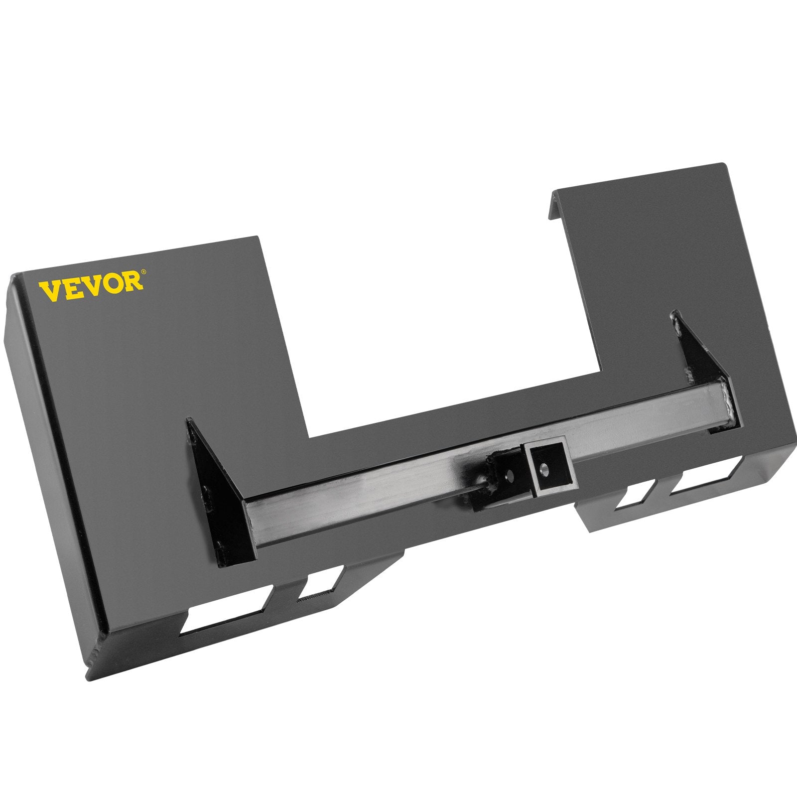 Universal Skid Steer Mount Plate 6.35mm Thick Skid Steer Plate Attachment1360.78kgWeight Capacity Quick Attach Mount Plate Steel Adapter Loader Easy to Weld or Bolt to Different Accessories Gray