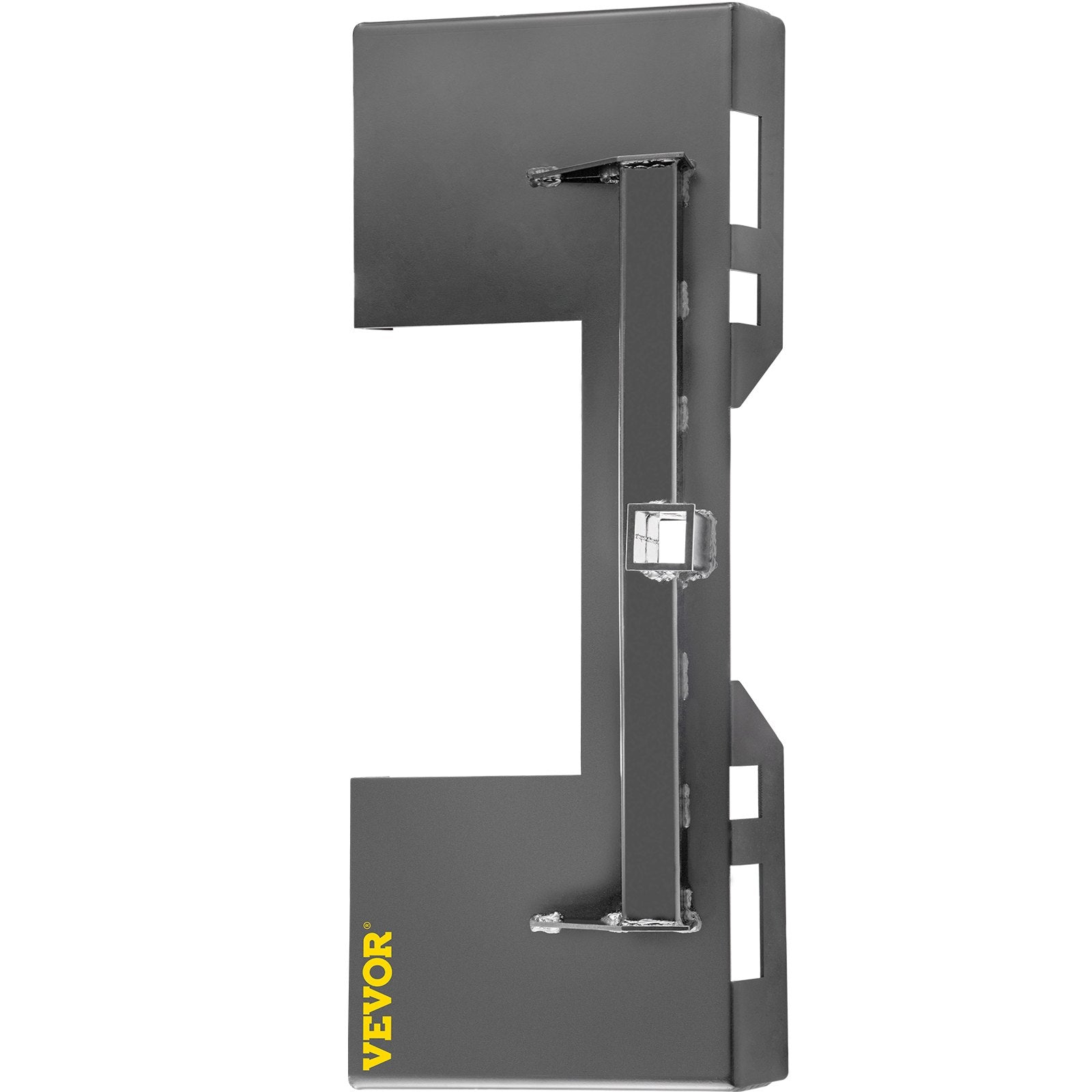 Universal Skid Steer Mount Plate 6.35mm Thick Skid Steer Plate Attachment1360.78kgWeight Capacity Quick Attach Mount Plate Steel Adapter Loader Easy to Weld or Bolt to Different Accessories Gray