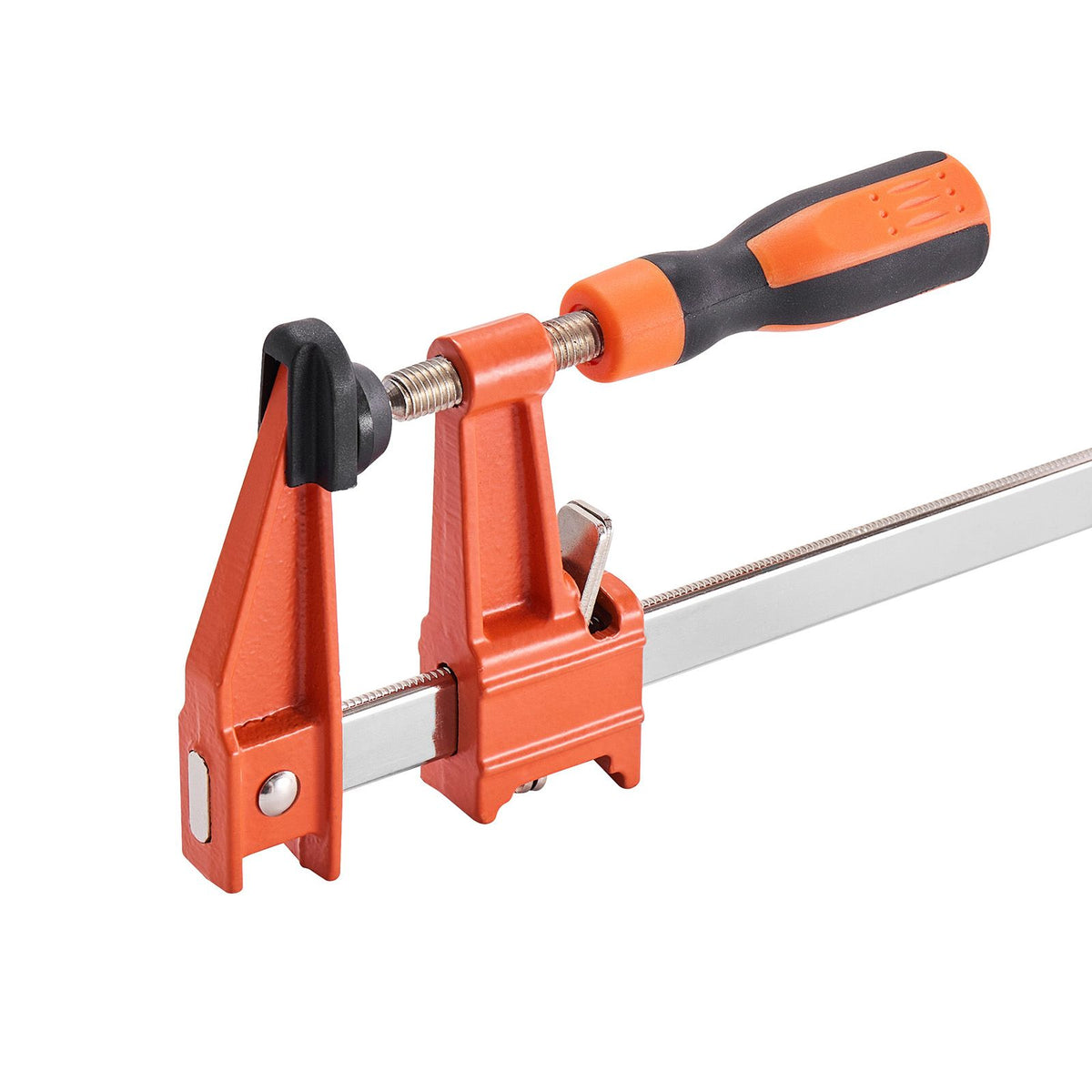 Bar Clamps for Woodworking, 2-Pack 610 mm Opening, Lockable F-Clamp with 272 kg Load Limit, 63.5 mm Depth, Cast Iron and Carbon Steel, Easy to Use, Wood Clamps for Woodworking Metal Working