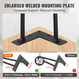 Table Tops & Bases: VEVOR 711.2MM Hairpin Furniture Legs, Metal Home DIY Projects for Nightstand, Coffee Table, Desk, 226.8KG Load Capacity with Rubber Floor Protectors, Metal Heavy Duty Sturdy Modern Table Legs, 4PCS