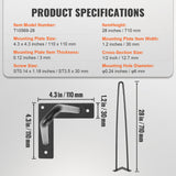 Table Tops & Bases: VEVOR 711.2MM Hairpin Furniture Legs, Metal Home DIY Projects for Nightstand, Coffee Table, Desk, 226.8KG Load Capacity with Rubber Floor Protectors, Metal Heavy Duty Sturdy Modern Table Legs, 4PCS