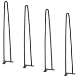 Table Tops & Bases: VEVOR 711.2MM Hairpin Furniture Legs, Metal Home DIY Projects for Nightstand, Coffee Table, Desk, 226.8KG Load Capacity with Rubber Floor Protectors, Metal Heavy Duty Sturdy Modern Table Legs, 4PCS