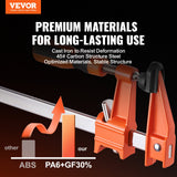Tool Clamps & Vices: VEVOR Bar Clamps for Woodworking, 2-Pack 914mm Clamp, Quick-Change F Clamp with 600 lbs Load Limit, 2.5" Throat Depth, Cast Iron and Carbon Steel, Wood Clamps for Woodworking Metal Working