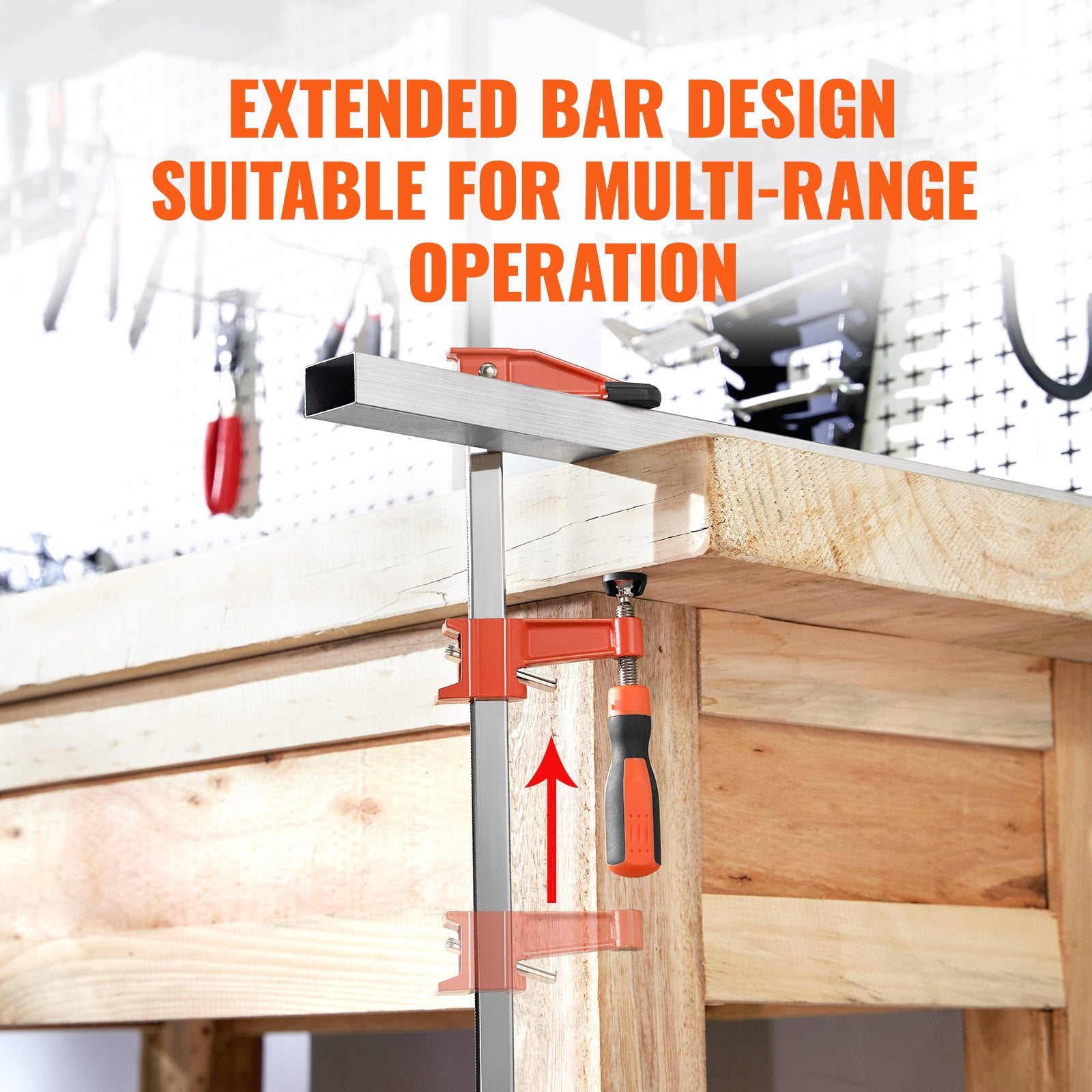 Tool Clamps & Vices: VEVOR Bar Clamps for Woodworking, 2-Pack 914mm Clamp, Quick-Change F Clamp with 600 lbs Load Limit, 2.5" Throat Depth, Cast Iron and Carbon Steel, Wood Clamps for Woodworking Metal Working