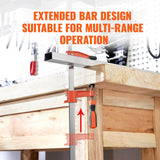 Tool Clamps & Vices: VEVOR Bar Clamps for Woodworking, 2-Pack 914mm Clamp, Quick-Change F Clamp with 600 lbs Load Limit, 2.5" Throat Depth, Cast Iron and Carbon Steel, Wood Clamps for Woodworking Metal Working