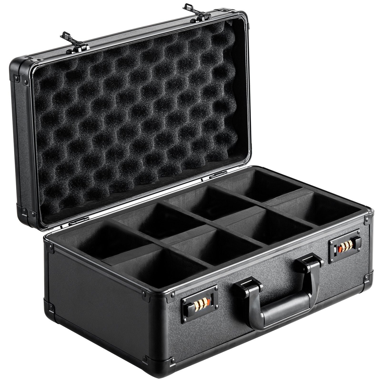 Wedding Favours: VEVOR Graded Card Storage Box, 4 Slots, Graded Sports Cards Holder Carrying Case with Coded Lock Foam Dividers, for 120 PSA Graded Cards 84 BGS Cards 96 SGC Cards 428 Top Loaders or 999+ Loose Cards