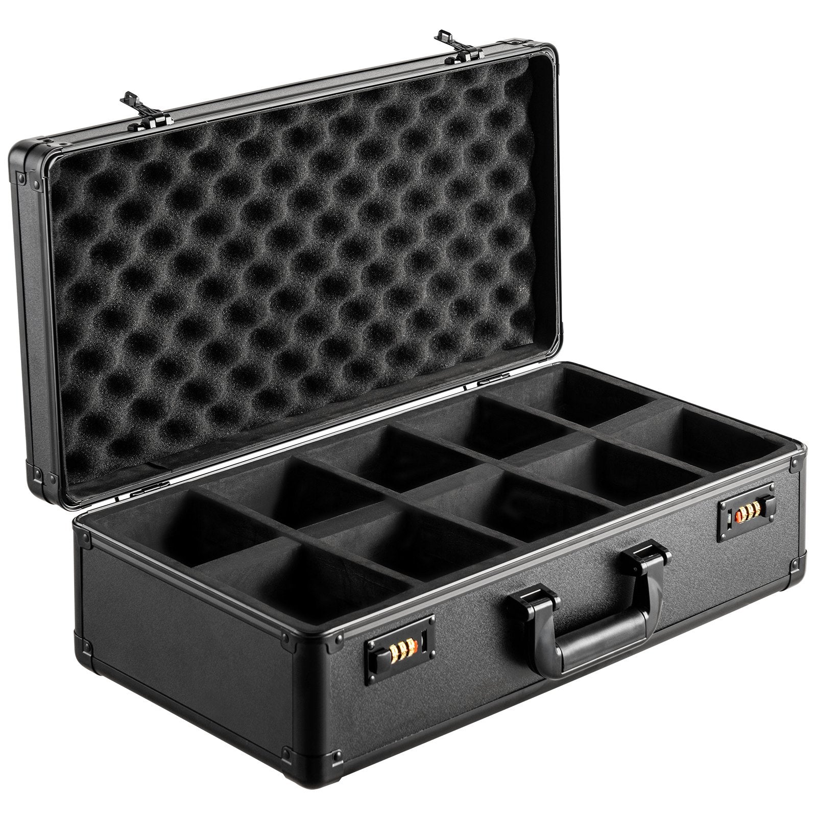 Wedding Favours: VEVOR Graded Card Storage Box, 5 Slots, Graded Sports Cards Holder Carrying Case with Coded Lock Foam Dividers, for 162 PSA Graded Cards 115 BGS Cards 130 SGC Cards 585 Top Loaders or 999+ Loose Cards