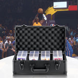 Cable Management: VEVOR Graded Card Storage Box, 4 Slots, Graded Sports Cards Holder Carrying Case with Key Lock Foam Dividers, for 108 PSA Graded Cards 76 BGS Cards 84 SGC Cards 388 Top Loaders or 999+ Loose Cards