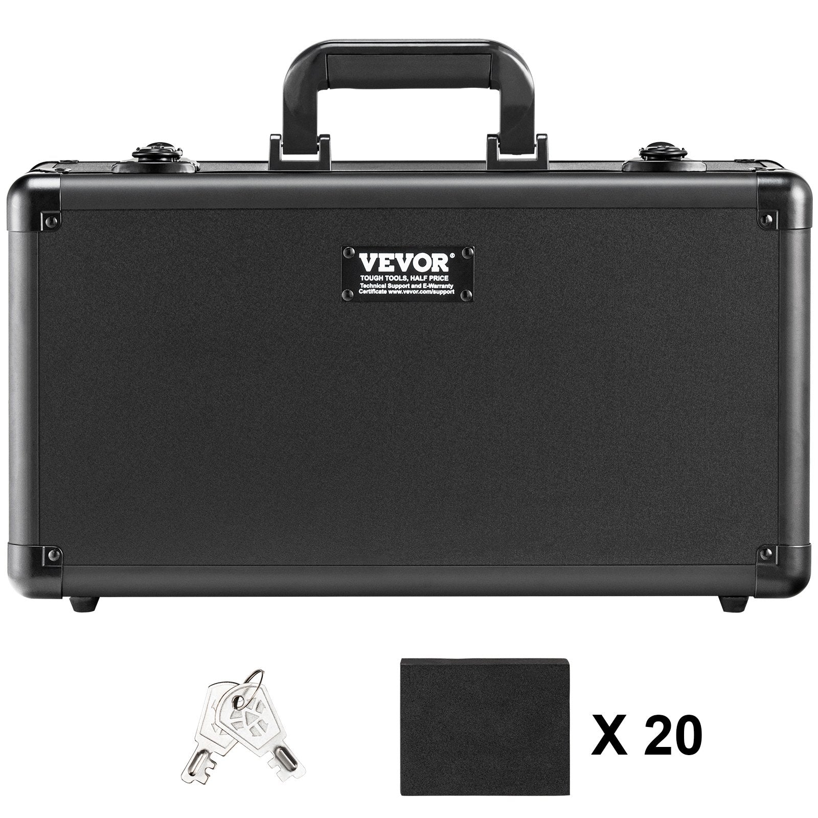 Cable Management: VEVOR Graded Card Storage Box, 4 Slots, Graded Sports Cards Holder Carrying Case with Key Lock Foam Dividers, for 108 PSA Graded Cards 76 BGS Cards 84 SGC Cards 388 Top Loaders or 999+ Loose Cards
