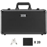 Cable Management: VEVOR Graded Card Storage Box, 4 Slots, Graded Sports Cards Holder Carrying Case with Key Lock Foam Dividers, for 108 PSA Graded Cards 76 BGS Cards 84 SGC Cards 388 Top Loaders or 999+ Loose Cards
