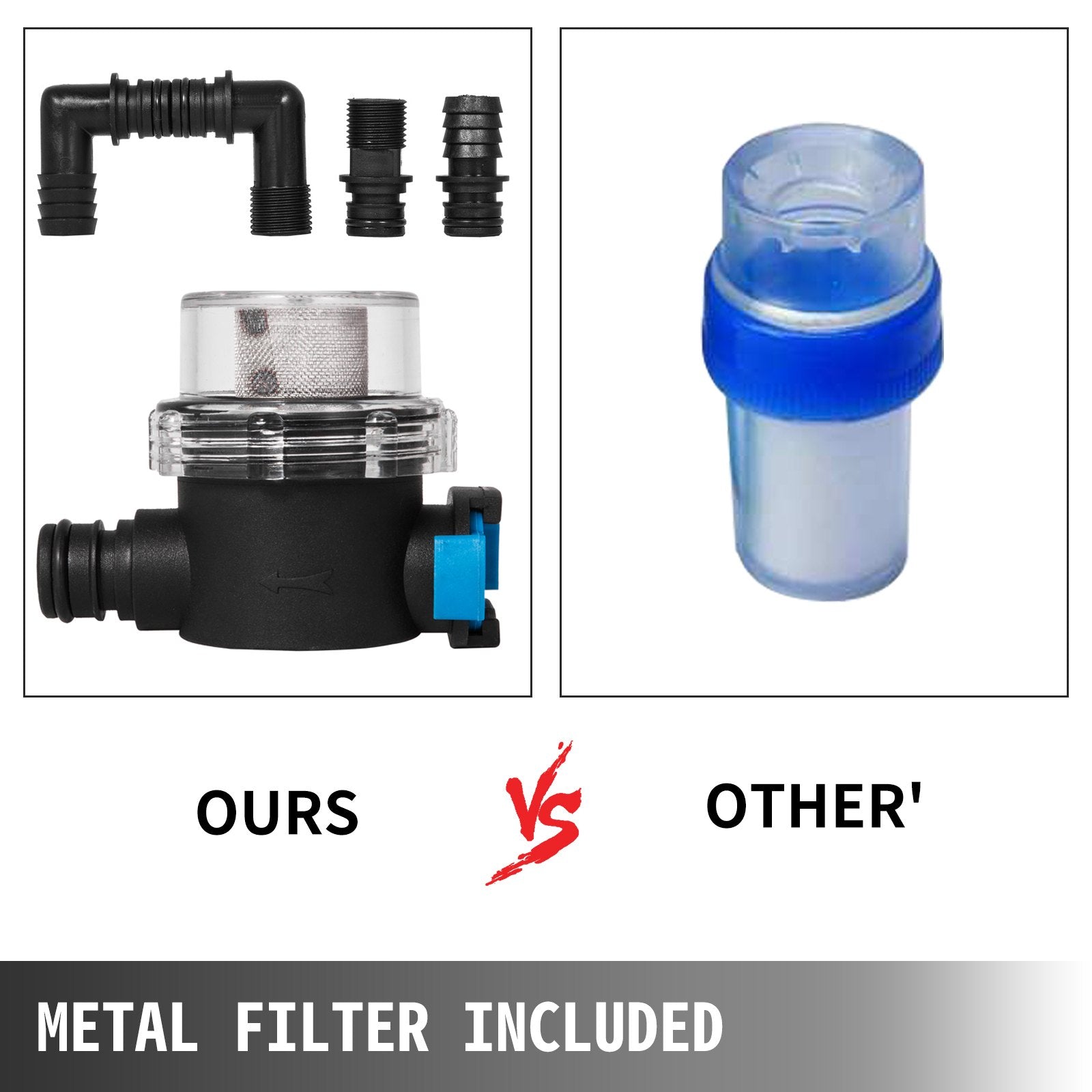 Fountain & Ponds Accessories: VEVOR Water Pressure Diaphragm Pump, 12V FL-40 High Pressure Diaphragm Water Pump, 40PSI Automatic Self Priming Water Pump, 17L/MIN Misting Booster Sprayer Diaphragm Pump for Caravan Boat RV Garden