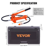 Lifts & Hoists: VEVOR 4 Ton Porta Power Kit, Portable Hydraulic Jack with 3.9 ft/1.2 m Oil Hose, Auto Body Frame Repair Kit with Storage Case for Car Repair, Truck, Farm (8800 LBS)