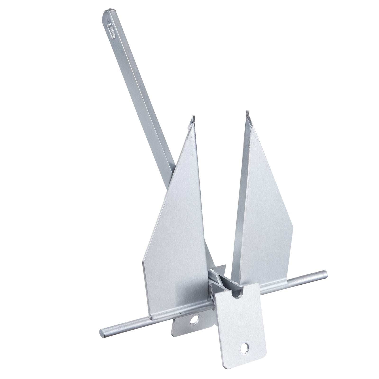 Boating Accessories: VEVOR Fluke Anchor 8.5 LBS Galvanized Steel Boat Anchor Chain Rop Two Shackles
