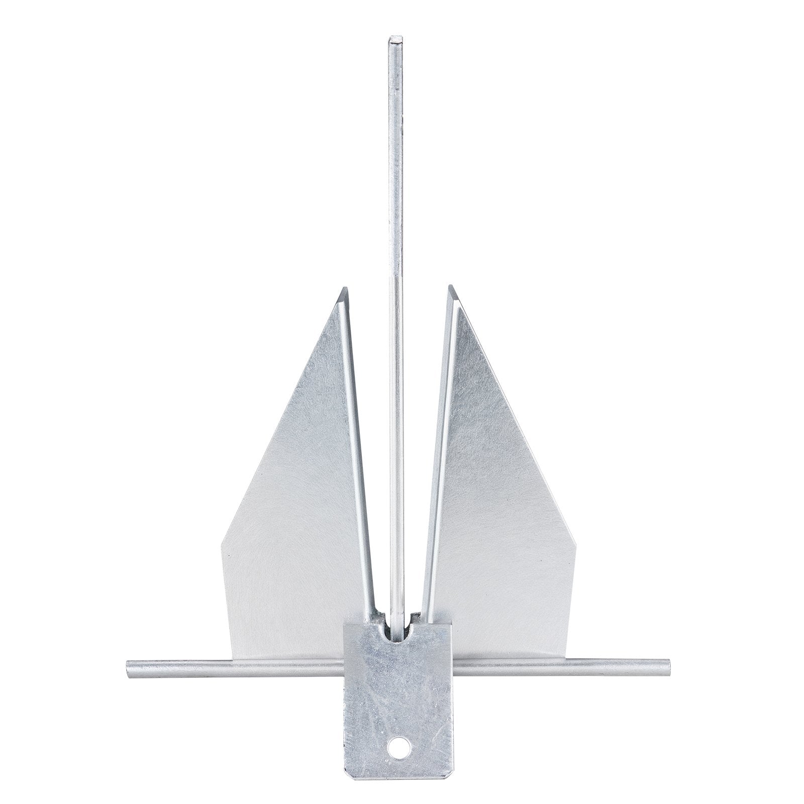 Boating Accessories: VEVOR Fluke Anchor 8.5 LBS Galvanized Steel Boat Anchor Chain Rop Two Shackles