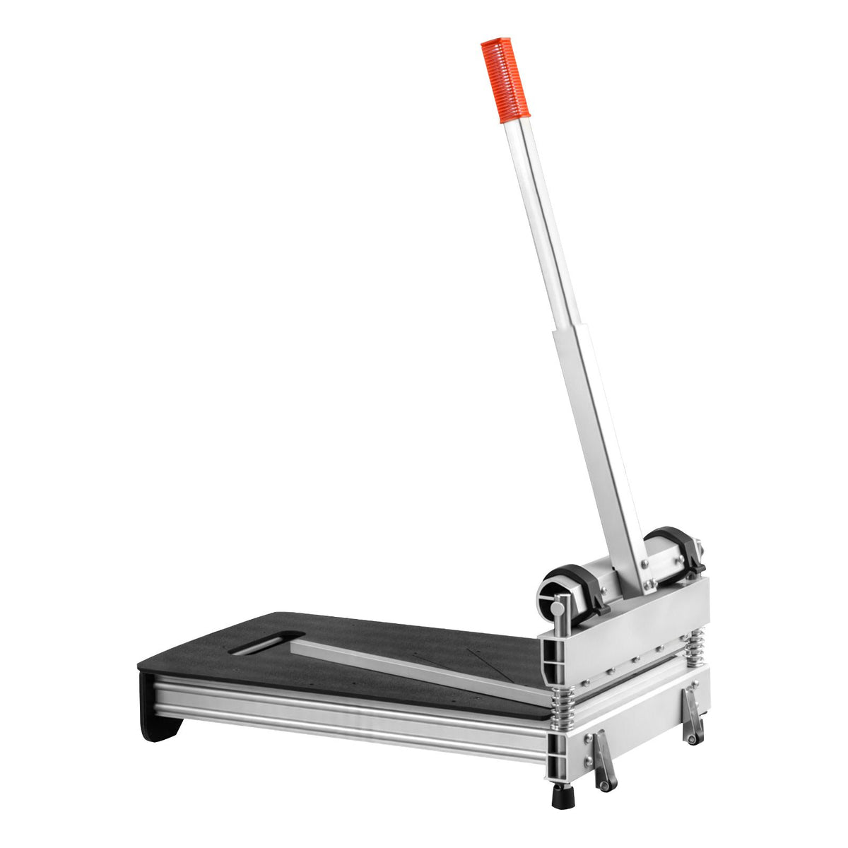 330mm Vinyl Floor Cutter, 16mm Thick Laminate Flooring Cutter with 15°/30°/45° Adjustable Angle Settings, Flexible Wheels, Telescoping Handle, Cuts Engineered Wood, LVT, VCT, SPC, LVP, WPC