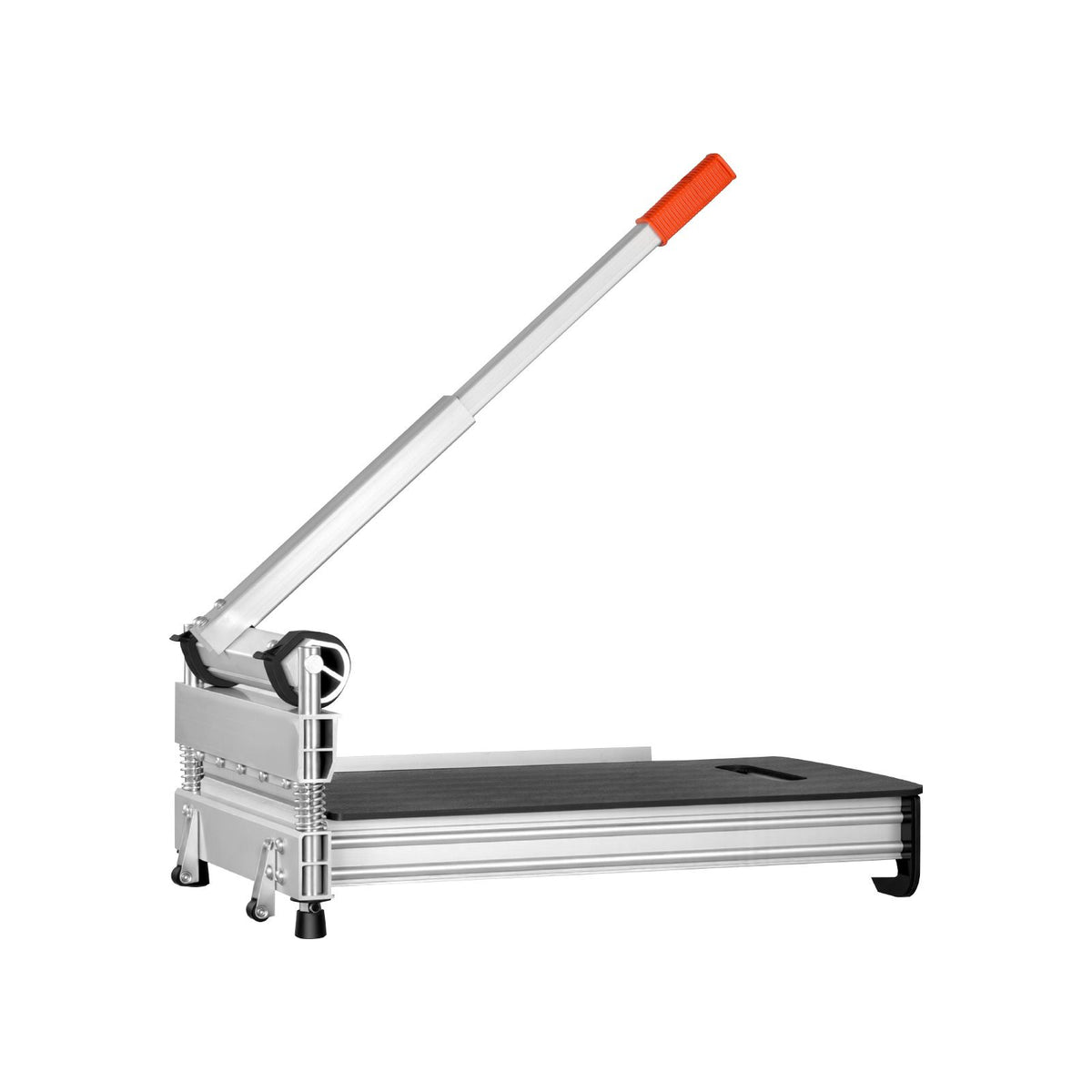 330mm Vinyl Floor Cutter, 12mm Thick Laminate Flooring Cutter with 15°/30°/45° Adjustable Angle Settings, Flexible Wheels, Telescoping Handle, Cuts Certain Engineered Wood, LVT,VCT,SPC,LVP,WPC