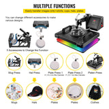 Men's Tops & T-shirts: New Digital Clamshell 12" X 15" (29 X 38cm) Heat Transfer Press T-Shirt Sublimation Machine