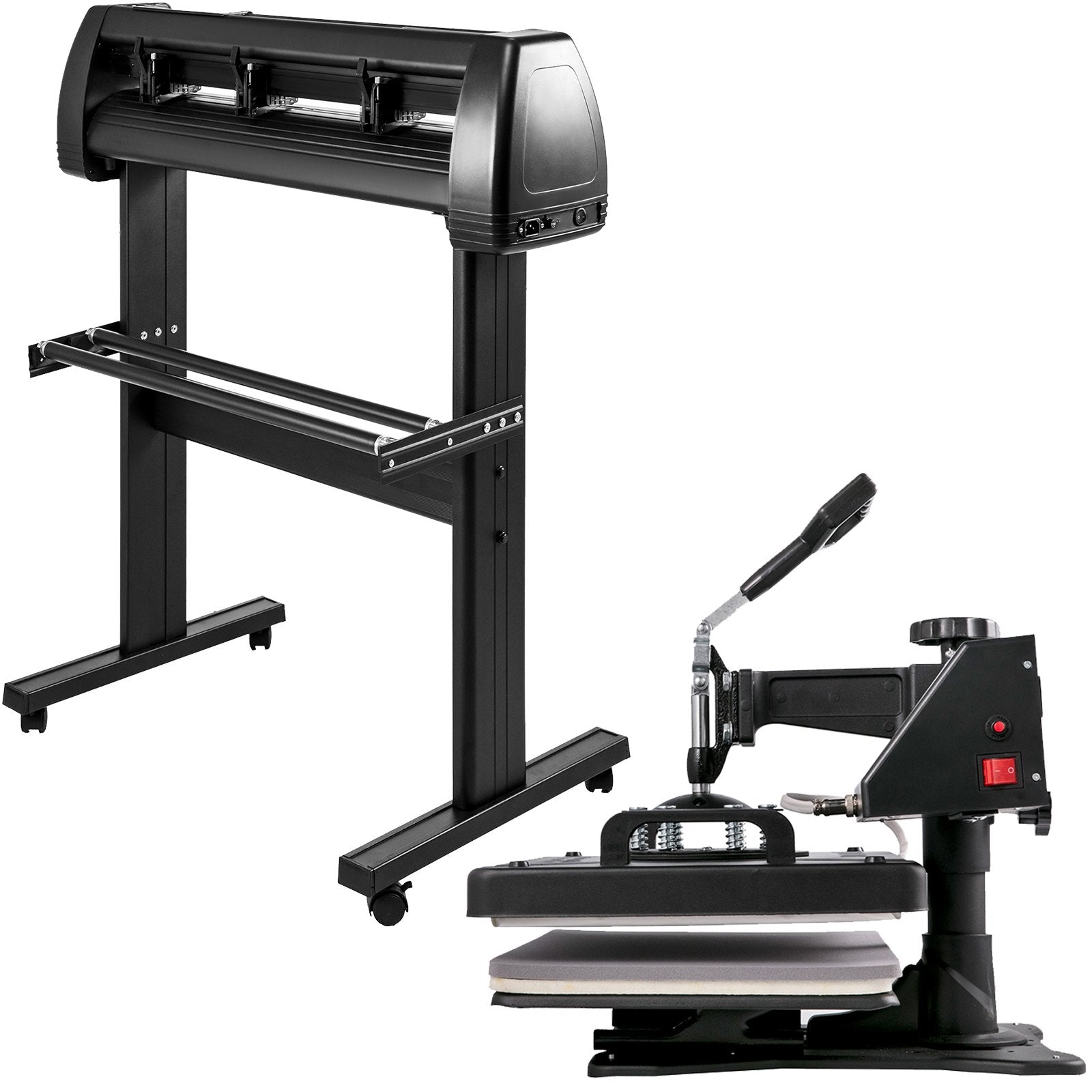 Audio Accessories: VEVOR 5 In1 12" X 15" (30 X 38cm) Heat Transfer Press + 28 Inch Vinyl Cutter Machine Kit Software