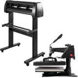Audio Accessories: VEVOR 5 In1 12" X 15" (30 X 38cm) Heat Transfer Press + 28 Inch Vinyl Cutter Machine Kit Software