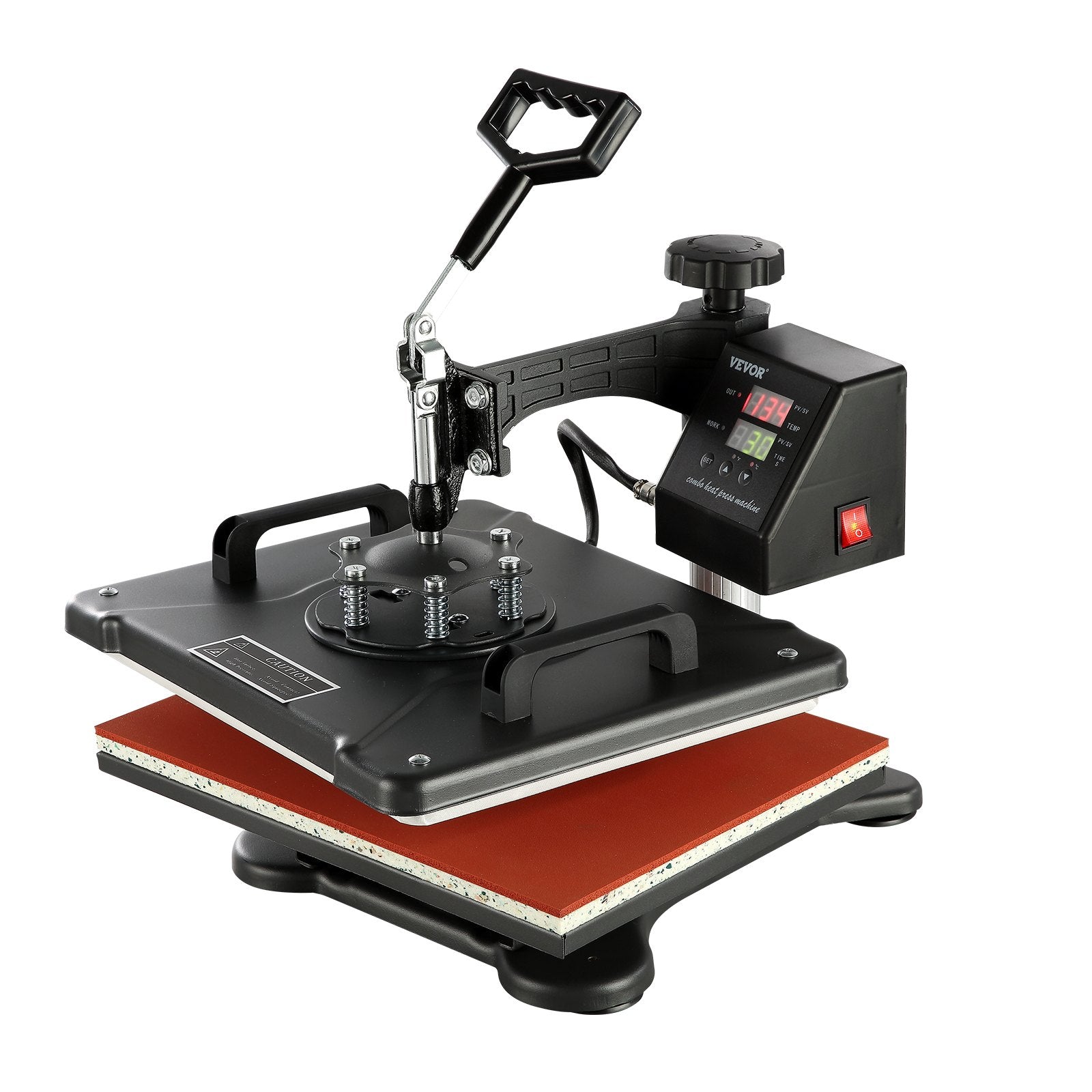 1400W Heat Press Machine 8 In 1 Sublimation Steel Frame Heat Presses with Temperature And Time Control (12X15INCH 8IN1)