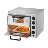 Bakeware & Accessories: VEVOR Commercial Pizza Oven Countertop, 14-Inch Double Deck Layer, Stainless Steel Electric Pizza Oven with Stone and Handle, Multipurpose Indoor Pizza Maker for Restaurant Home Pretzels Baked