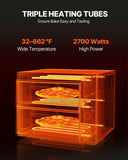 Bakeware & Accessories: VEVOR Commercial Pizza Oven Countertop, 14-Inch Double Deck Layer, Stainless Steel Electric Pizza Oven with Stone and Handle, Multipurpose Indoor Pizza Maker for Restaurant Home Pretzels Baked