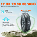 Automotive Parts: VEVOR Solid PU Run-Flat Tire Wheel, 254 mm, 2-Pack, 81.6 kg Dynamic Load, 99.8 kg Static Load, Flat Free Tubeless Tires and Wheels for Hand Truck, Utility Cart, Dollies, Garden Trailers, Various Carts