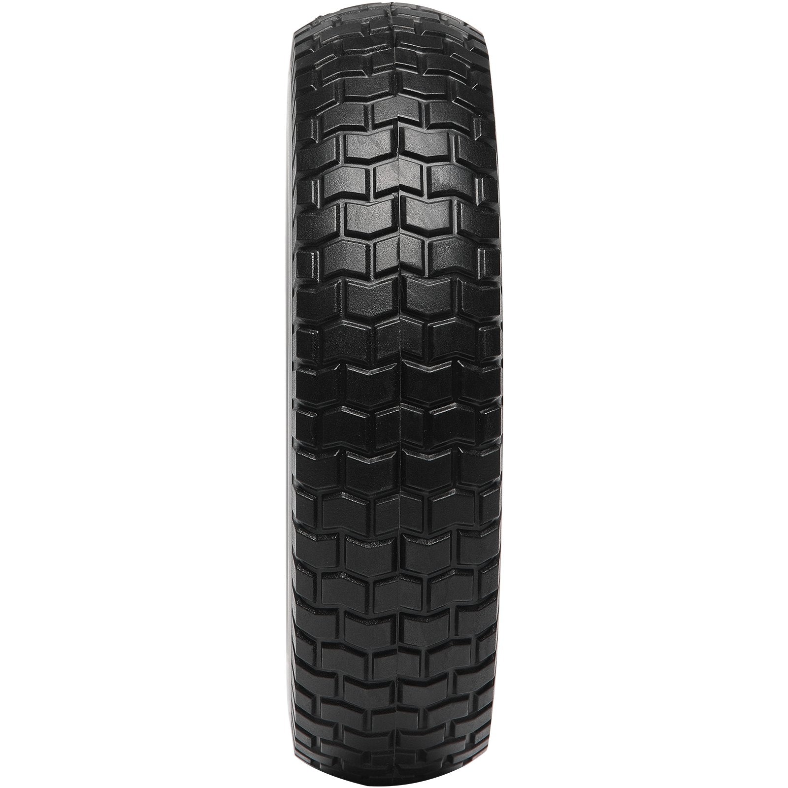 Automotive Parts: VEVOR Solid PU Run-Flat Tire Wheel, 254 mm, 2-Pack, 81.6 kg Dynamic Load, 99.8 kg Static Load, Flat Free Tubeless Tires and Wheels for Hand Truck, Utility Cart, Dollies, Garden Trailers, Various Carts