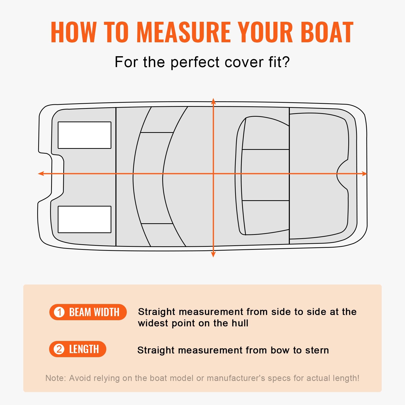 Caravan Accessories: VEVOR Pontoon Boat Cover 800D Waterproof Trailerable 19-20 ft with Storage Bag