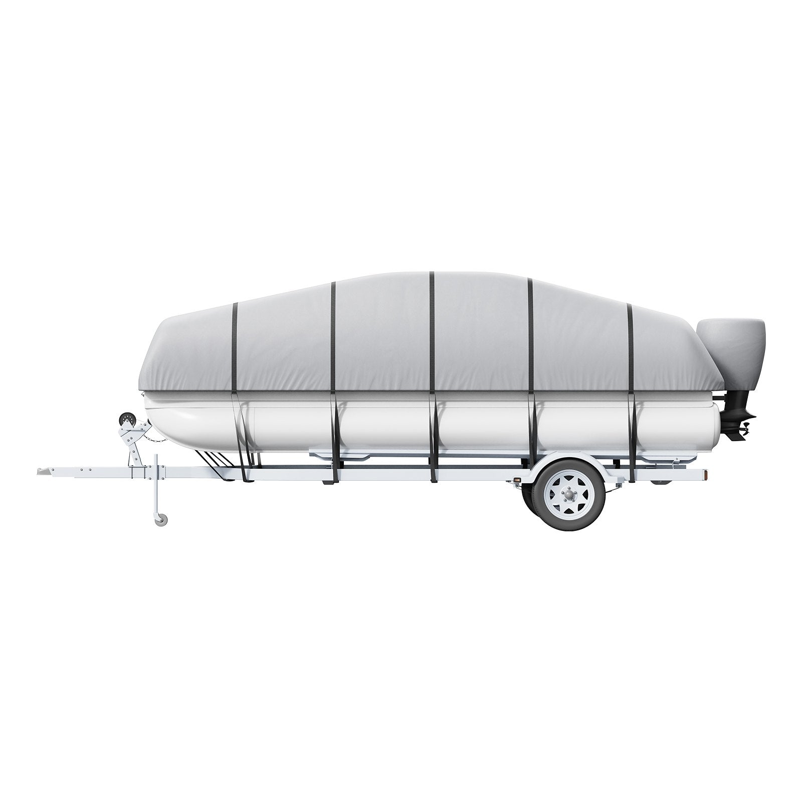 Caravan Accessories: VEVOR Pontoon Boat Cover 800D Waterproof Trailerable 19-20 ft with Storage Bag