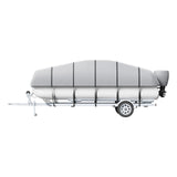 Boating Accessories: VEVOR Pontoon Boat Cover 800D Waterproof Trailerable 23-24 ft with Storage Bag