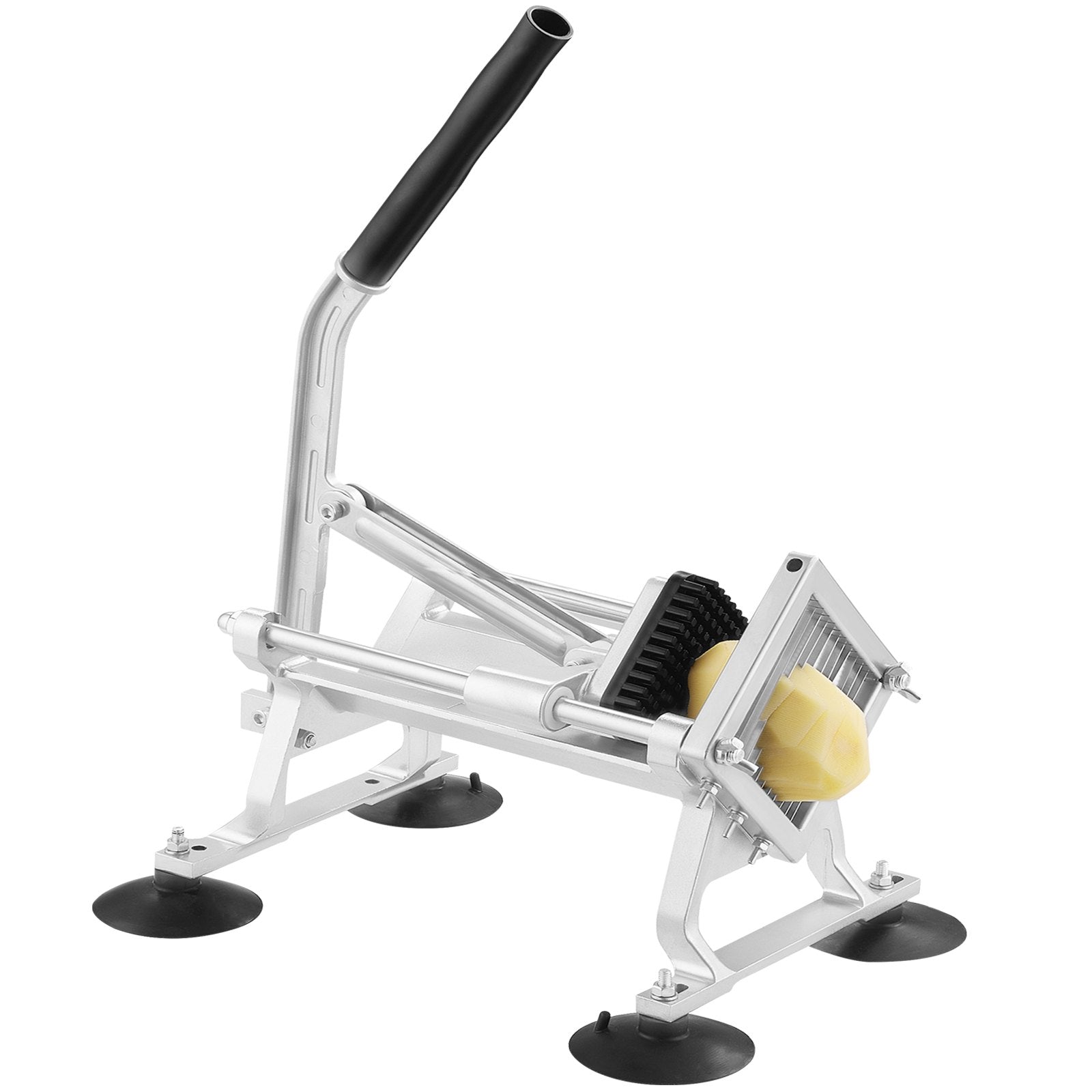 Gardening Tools: VEVOR Commercial Vegetable Slicer, 1/4 inch Fruit Slicer, Stainless Steel and Aluminum Alloy Vegetable Cutter Slicer Machine, Manual Slicer with Non-slip Feet, for Radishes, Onions, Potatoes, Lemons