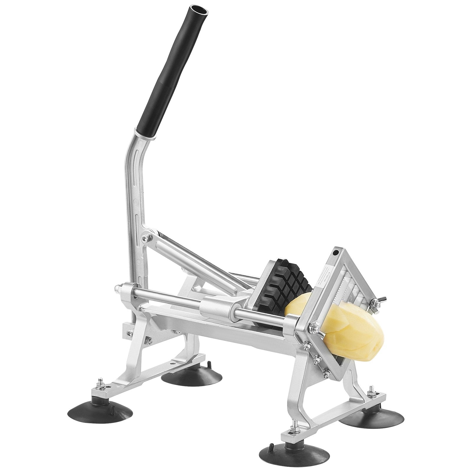 Gardening Tools: VEVOR Commercial Vegetable Slicer, 1/2 inch Fruit Slicer, Stainless Steel and Aluminum Alloy Vegetable Cutter Slicer Machine, Manual Slicer with Non-slip Feet, for Radishes, Onions, Potatoes, Lemons