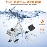 Gardening Tools: VEVOR Commercial Vegetable Slicer, 1/2 inch Fruit Slicer, Stainless Steel and Aluminum Alloy Vegetable Cutter Slicer Machine, Manual Slicer with Non-slip Feet, for Radishes, Onions, Potatoes, Lemons