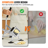 Gardening Tools: VEVOR Commercial Vegetable Slicer, 3/8 inch Fruit Slicer, Stainless Steel and Aluminum Alloy Vegetable Cutter Slicer Machine, Manual Slicer with Non-slip Feet, for Radishes, Onions, Potatoes, Lemons