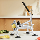 Gardening Tools: VEVOR Commercial Vegetable Slicer, 3/8 inch Fruit Slicer, Stainless Steel and Aluminum Alloy Vegetable Cutter Slicer Machine, Manual Slicer with Non-slip Feet, for Radishes, Onions, Potatoes, Lemons