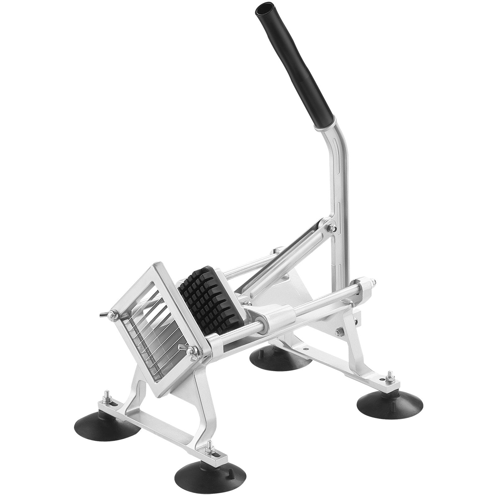 Gardening Tools: VEVOR Commercial Vegetable Slicer, 3/8 inch Fruit Slicer, Stainless Steel and Aluminum Alloy Vegetable Cutter Slicer Machine, Manual Slicer with Non-slip Feet, for Radishes, Onions, Potatoes, Lemons