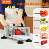 Gardening Tools: VEVOR Commercial Tomato Slicer, 3/16 inch Tomato Cutter Slicer, Stainless Steel Heavy Duty Tomato Slicer Machine, Manual Tomato Slicer with Non-slip Feet, for Cutting Tomatoes, Cucumbers, Bananas