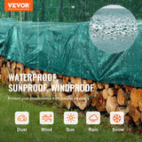 Caravan Accessories: VEVOR PVC Waterproof Tarp, 16.5 x 29.5 ft Heavy Duty PVC Tarpaulin, Tear-Proof and Weather-Proof, with Grommets and Reinforced Edges for Canopy Boat RV Tent Shelter Trailer Truck Cover, Green