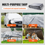 Caravan Accessories: VEVOR Tarp Waterproof Tarpaulin 20 x 30 ft 10 Mil Plastic Poly Tear UV Resistant