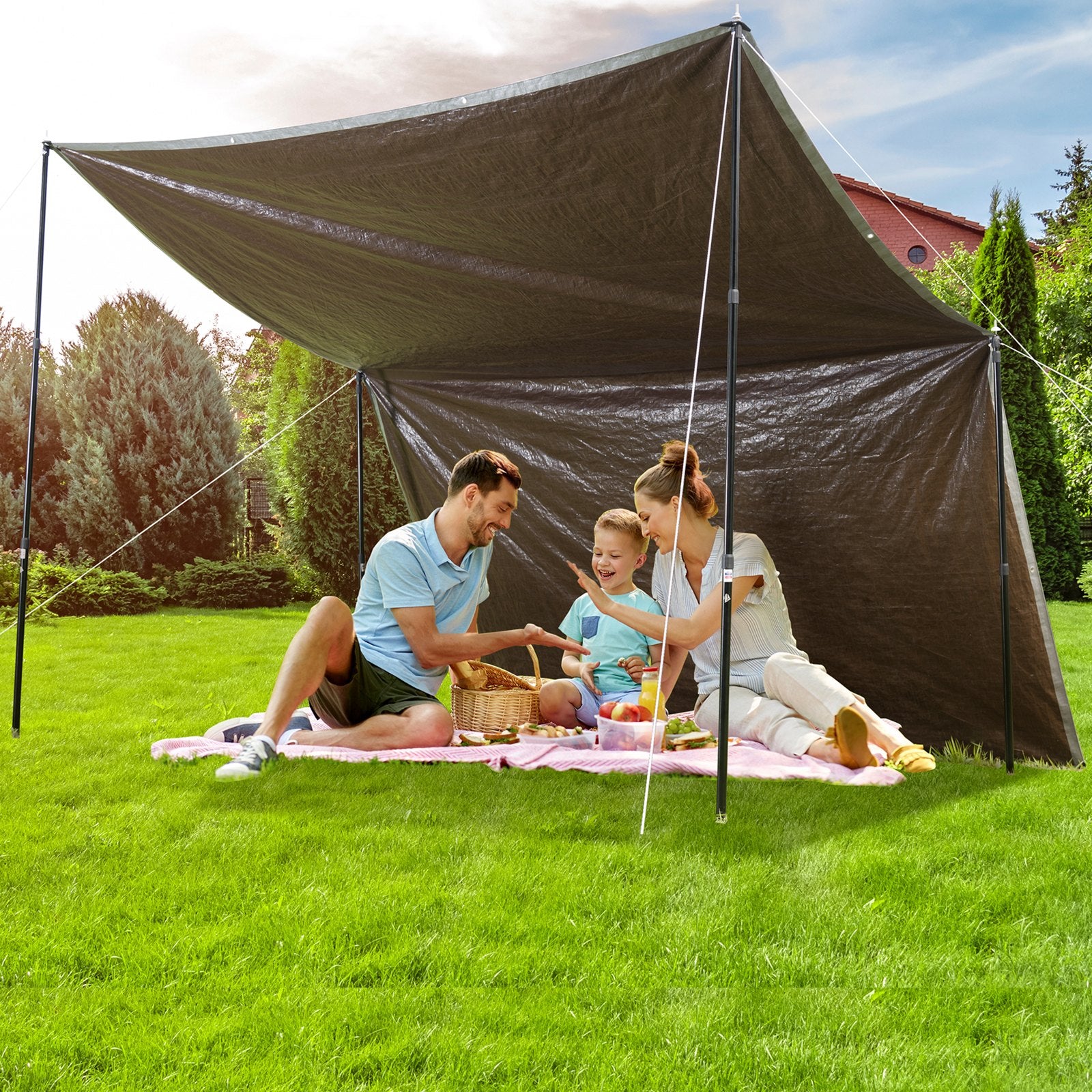 Caravan Accessories: VEVOR Tarp Waterproof Tarpaulin 20 x 30 ft 10 Mil Plastic Poly Tear UV Resistant