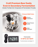 Free Weights: VEVOR Stainless Steel Conical Fermenter, 8 Gal/30L Home Brewing Fermenation Tank, Brew Bucket Fermentor with Conical Bottom, 3 Adjustable Legs, Lid, Handle & Thermometer, for Wine, Beer Fermentation