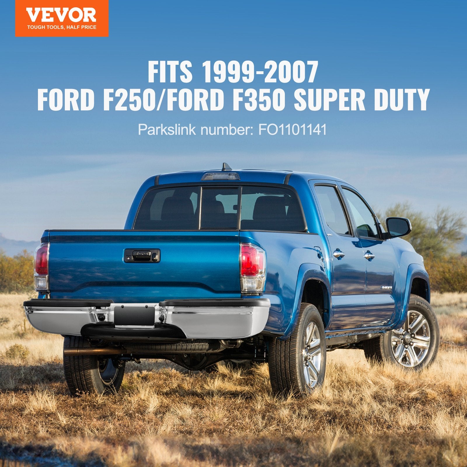 Automotive Parts: VEVOR Rear Step Bumper Steel Bumper for 1999-2007-Ford F250/Ford F350 Super Duty