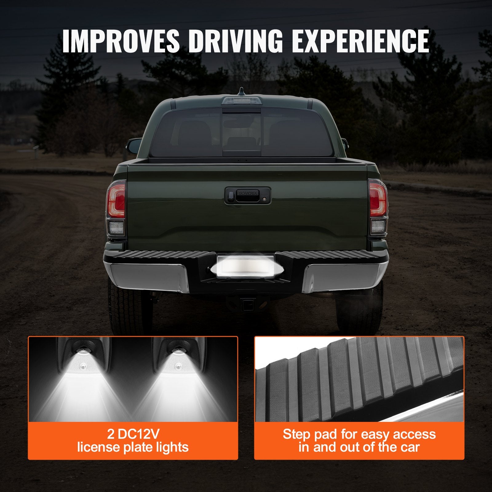 Automotive Parts: VEVOR Rear Step Bumper Steel Bumper for 2008-2016-Ford F250/Ford F350 Super Duty