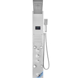 Shower Heads & Screens: VEVOR Shower Panel System, 6 Shower Modes, LED & Screen Hydroelectricity Shower Panel Tower, Rainfall, Waterfall, 5 Massage Jets, Tub Spout, Handheld Shower, Stainless Steel Wall-Mounted Shower Set