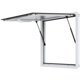 Canopies & Gazebos: VEVOR Concession Window 91x91cm, Aluminum Alloy Food Truck Service Window with Awning Door & Drag Hook, Up to 85 Degrees Stand Serving Window for Food Trucks Concession Trailers, Glass Not Included